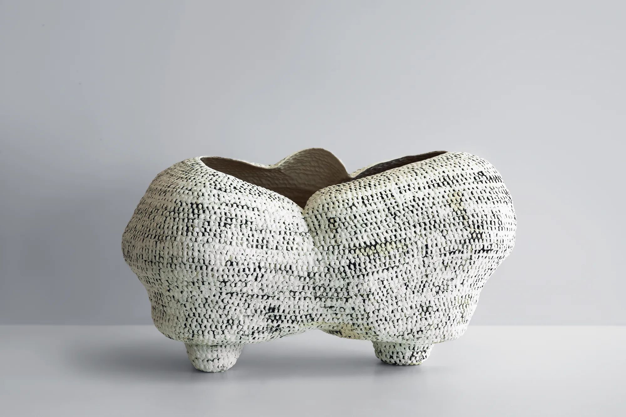 Ceramic sculpture seen from above